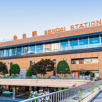 JR仙台駅到着